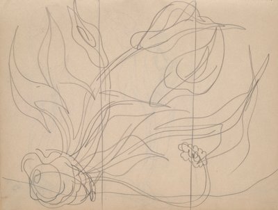 كراسة الرسم: 36 صفحة إجمالاً ، تحتوي على 28 رسم تخطيطي (بما في ذلك دراسات لـ Demuth بواسطة تشارلز ديموت
