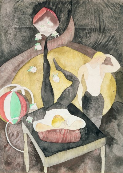 اثنان من Acrobat Jugglers ، 1916 (مرحاض على ورق) بواسطة تشارلز ديموت