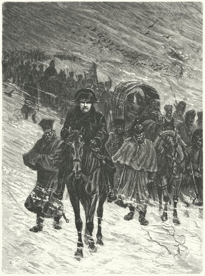 انسحاب نابليون من موسكو بواسطة تشارلز إدوارد ديلورت