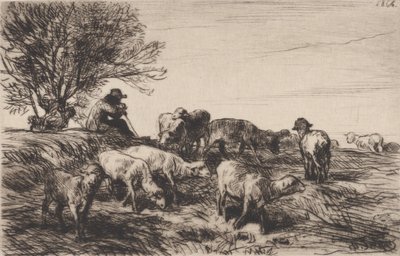 قطيع الأغنام 1864. بواسطة تشارلز إميل جاك