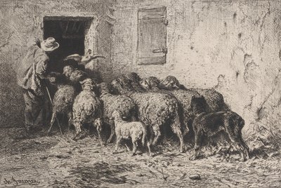 العودة 1864. بواسطة تشارلز إميل جاك