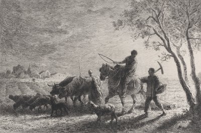 العودة من الحقول 1865. بواسطة تشارلز إميل جاك