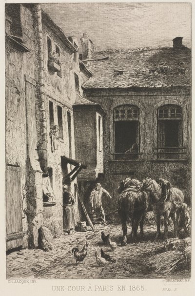 محكمة في باريس ، 1865. بواسطة تشارلز إميل جاك