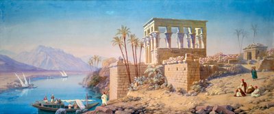 فيلة ، مصر ، 1863 بواسطة شارل إميل دي تورنيمين