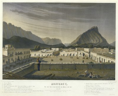 مونتيري ، كما رأينا من أعلى منزل في الساحة الرئيسية ، [باتجاه الغرب] أكتوبر بواسطة تشارلز فيندريش