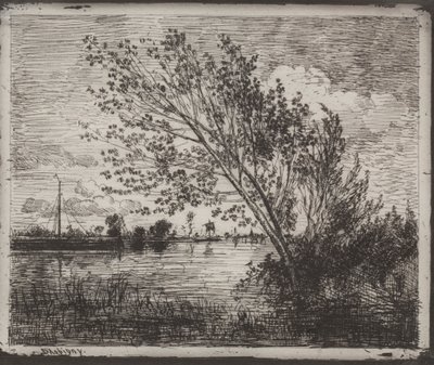 مجموعة ألدرز ، انطباع أصلي 1862 ، طبع في عام 1921. بواسطة تشارلز فرانسوا داوبيني