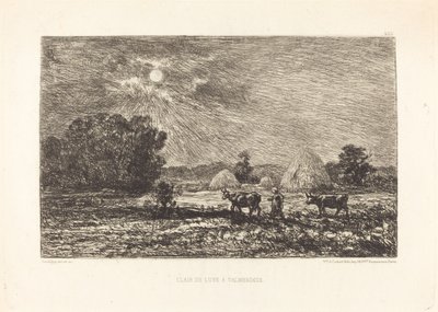 ضوء القمر في Valmondois (ضوء القمر في Valmondois) بواسطة تشارلز فرانسوا داوبيني