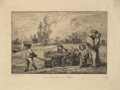 الانتقال إلى القارب 1861. بواسطة تشارلز فرانسوا داوبيني