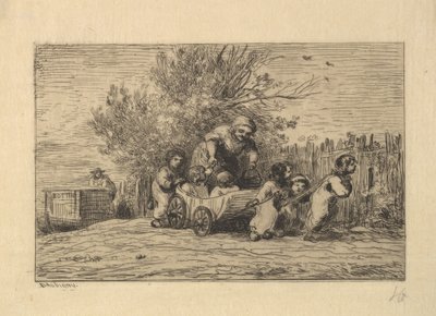 ورثة العربة ، 1861. بواسطة تشارلز فرانسوا داوبيني