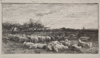 الأغنام الكبيرة بواسطة Charles Francois Daubigny