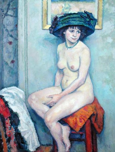 عارية ، حوالي 1910 (زيت على قماش) بواسطة Charles Francois Prosper Guerin