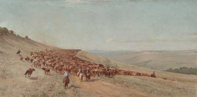قيادة القطيع ، 1904 بواسطة تشارلز فرانكلين روج