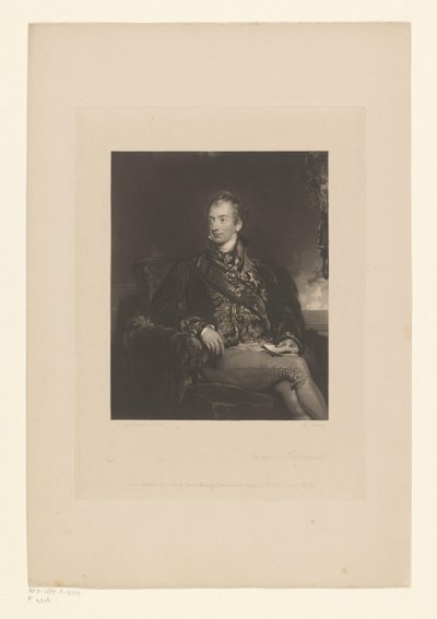صورة لكليمنس بواسطة Metternich الأمير مترنيخ (العنوان على الكائن) بواسطة تشارلز جورج لويس