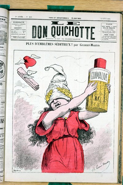 غلاف "" Le Don Quixote "" ، رقم 215 ، Satirique en Colors بواسطة تشارلز جيلبرت مارتن