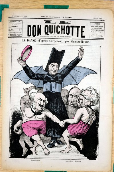 غلاف "" Le Don Quixote "" ، رقم 294 ، Satirique en Colors بواسطة تشارلز جيلبرت مارتن