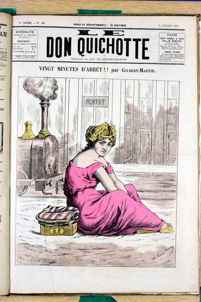 Cover of “” Le Don Quixote””, number 58, Satirique en Couleurs بواسطة تشارلز جيلبرت مارتن