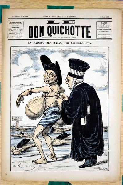 غلاف "" The Don Quixote "، رقم 321 ، Satirical en Colors بواسطة تشارلز جيلبرت مارتن
