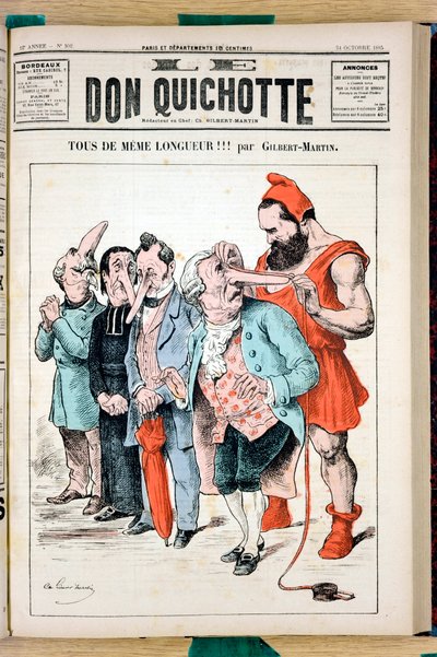 غلاف "" The Don Quixote "، رقم 592 ، Satirical en Colors بواسطة تشارلز جيلبرت مارتن