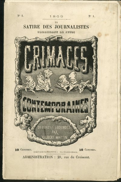 رسم توضيحي لتشارلز جيلبرت مارتن (1839-1905) لغلاف "" التجهم المعاصر "" بواسطة تشارلز جيلبرت مارتن