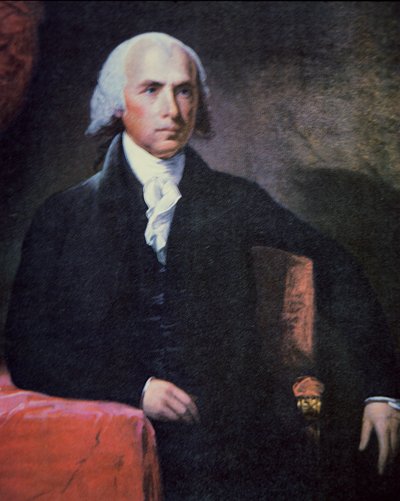 James Madison (1751-1836) (colour litho) بواسطة تشارلز جيلبرت ستيوارت