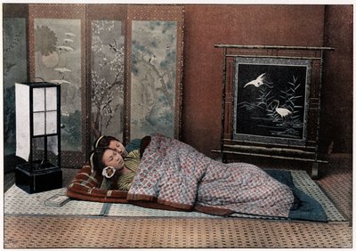 غرفة نوم في اليابان ، c1890 بواسطة تشارلز جيلوت
