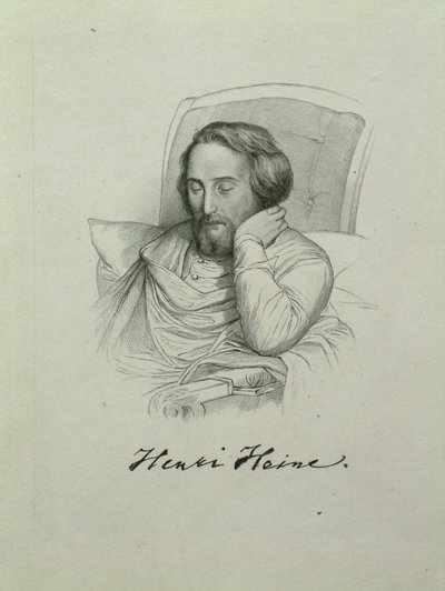 صورة للشاعر هاينريش هاينه 1797-1856 ، 1851 بواسطة تشارلز جلير