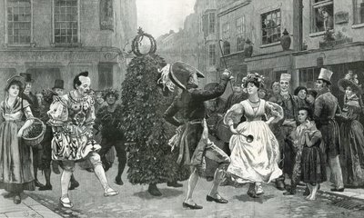 Jack-in-the-Green - مشهد من شهر مايو منذ ستين عامًا (أي ج 1830) بواسطة تشارلز جرين