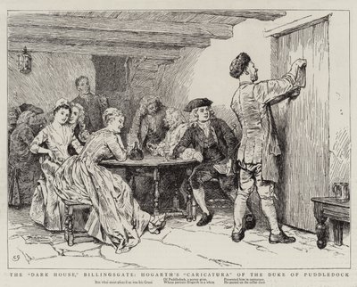 The Dark House، Billingsgate، Hogarth&39;s Caricatura of the Duke of Puddledock بواسطة تشارلز جرين