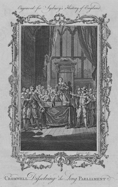كرومويل حل البرلمان الطويل ، 1773. بواسطة تشارلز غرينيون