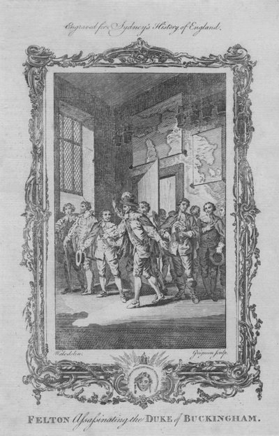 فيلتون اغتيال دوق باكنجهام ، 1773. بواسطة تشارلز غرينيون