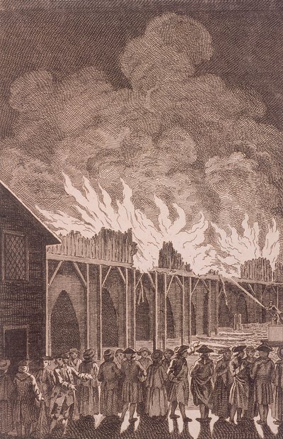 جسر لندن القديم ، لندن ، 1775 بواسطة تشارلز غرينيون