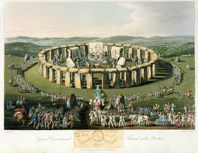 المهرجان التقليدي الكبير للبريطانيين ، مائي وحانة. بواسطة روبرت هافيل (1769-1832) 1815 (أكواتينت) بواسطة تشارلز هاميلتون سميث