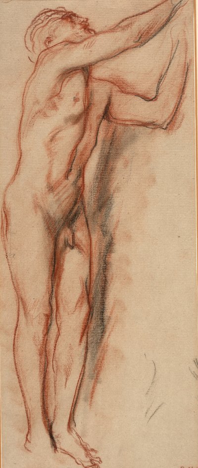 ذكر عارية (طباشير على ورق) بواسطة Charles Haslewood Shannon