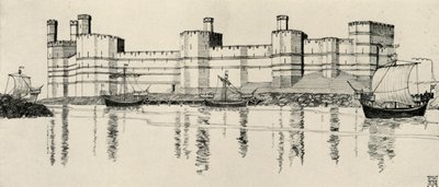 قلعة Caernarvon ، شمال ويلز ، 1931 بواسطة تشارلز هنري بورن كوينيل