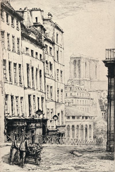 "Rue de la Montagne-Ste Genevieve" ، ١٩١٥ بواسطة تشارلز هيمان