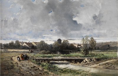 قرية في نورماندي بواسطة تشارلز هوجيت