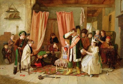 الأطفال الذين يمثلون "مسرح اللعب" ، الفصل الثاني ، المشهد الثاني ، من "هاملت" ، 1863 بواسطة تشارلز هانت