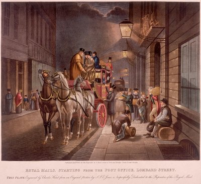 مكتب البريد العام ، شارع لومبارد ، لندن ، 1827 بواسطة تشارلز هانت