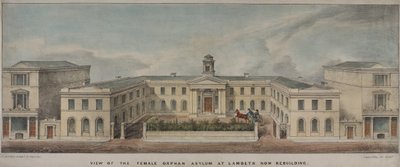 The Lambeth Asylum for Girls ، تأسست عام 1758 ، حوالي عام 1840 (لون ليثو) بواسطة تشارلز إنغري