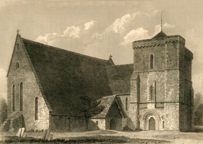 Climping Church ، 1835. بواسطة تشارلز جي سميث