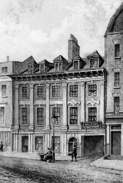 إقامة جون هول ، شارع جريت كوين ، لينكولنز إن فيلدز ، لندن ، 1840 بواسطة تشارلز جي سميث