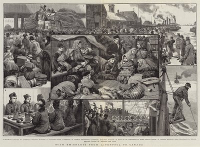 مع المهاجرين من ليفربول إلى كندا بواسطة Charles J. Staniland