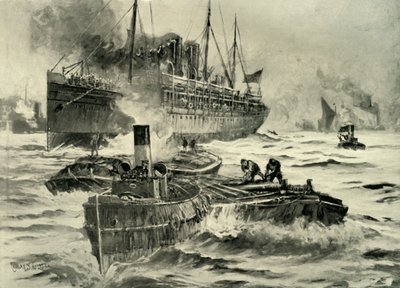 "اندلاع الحرب - النقل يغادر إنجلترا إلى الرأس" ، 1900. بواسطة تشارلز جون دي لاسي