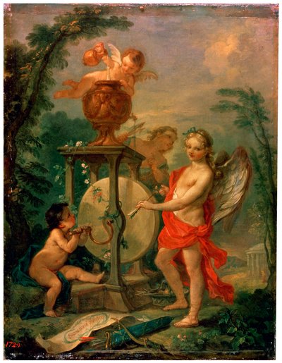 كيوبيد شحذ سهم ، 1750. بواسطة تشارلز جوزيف ناتوار