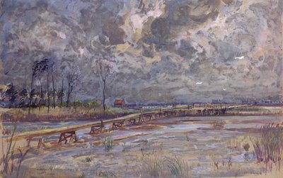 فيضان نهر Yser ، Nieuwpoort بواسطة تشارلز جول دوفنت