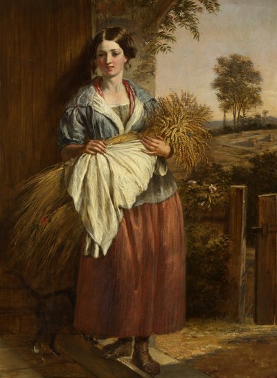 The Gleaner (زيت على لوح) بواسطة تشارلز لاندسير