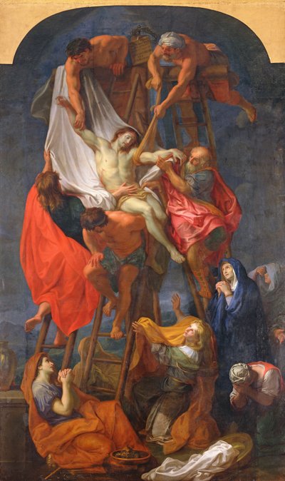 النزول من الصليب ، ج .1680 بواسطة تشارلز لو برون