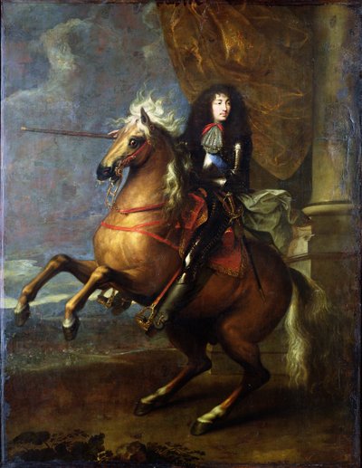 صورة الفروسية لويس الرابع عشر (1638-1715) c.1668 بواسطة تشارلز لو برون