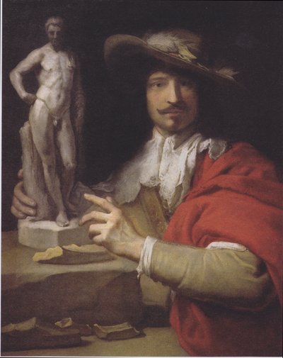الألمانية: Porträt des Bildhauers Nicolas le Brun صورة للنحات نيكولاس لو برون بواسطة تشارلز لو برون
