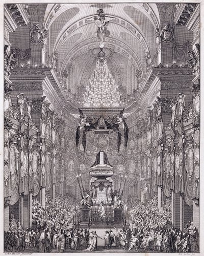 ضريح Oratoire du Louvre ، شارع Saint-Honore ، تخليداً لذكرى رجل الدولة الفرنسي Pierre Seguier ، مايو 1672 ، 1770-1780 (نقش) بواسطة تشارلز لو برون